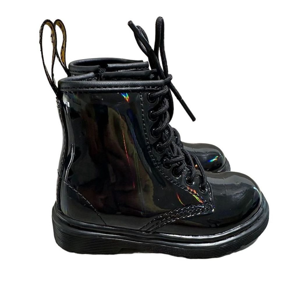 Dr. Martens Toddler 1460 T Black Boots Size 7  Lace Up Child Kids Boys Girls